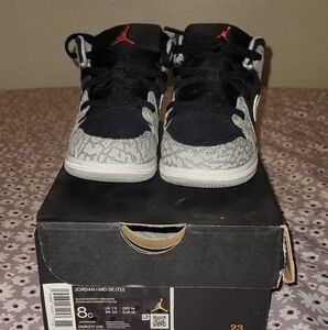 Air Jordan Black and Gray Sneakers